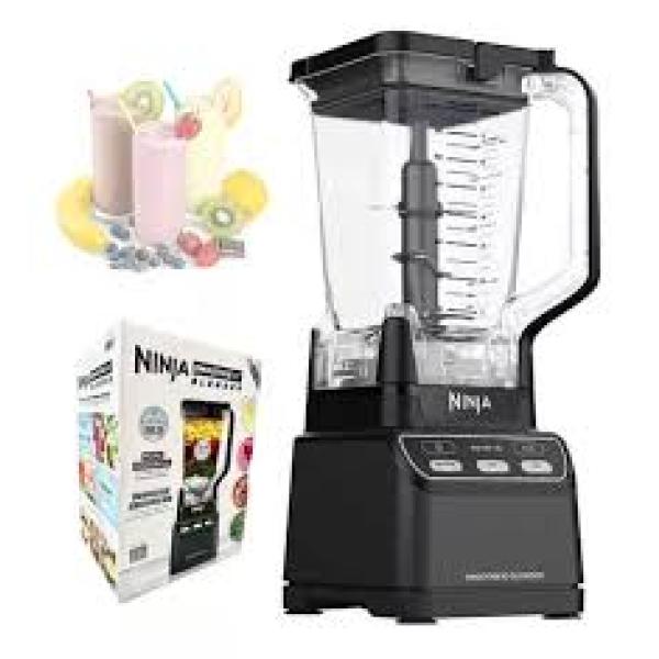 Ninja Licuadora CO750B SmoothieIQ Auto-iQ, 2.13 Litros, 1400W, 3 Velocidades, Negro