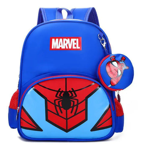 Mochila Preescolar Spiderman Escolar Kinder Para Niños
