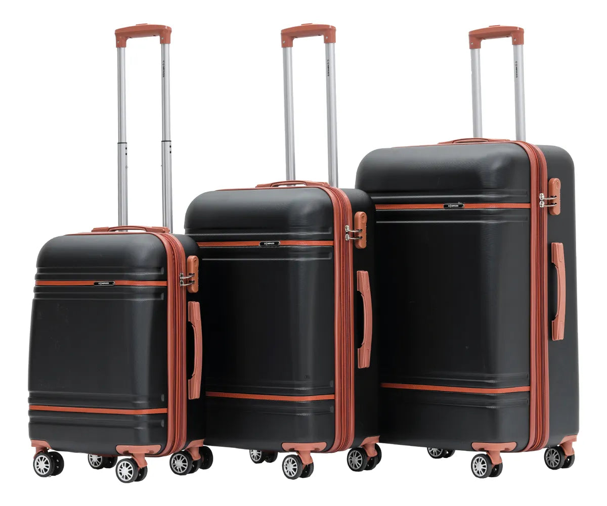 Set 3 Maletas Abs Equipaje Ultra Resistente 4 Ruedas