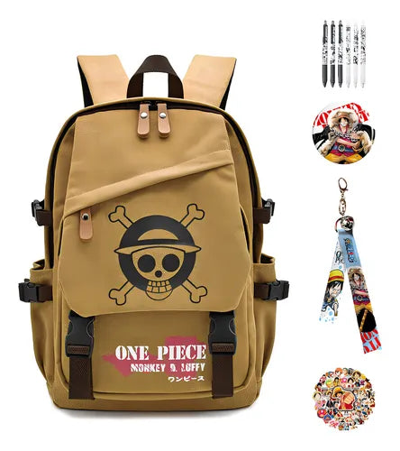 One Piece Mochila De Anime Backpack Regalo De Alta Calidad,mochila Con Estampados De Dibujos Animados Marca Nocherosa