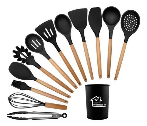 Set 12 Utensilios Para Cocina Espatulas De Silicona