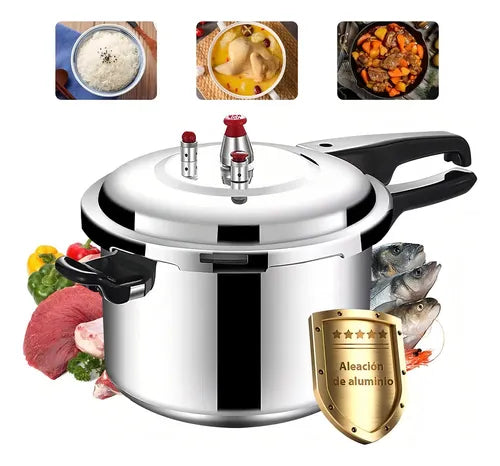Ollas De Express Presión Universal 9 Litros Con Válvula Seguridad 26cm Komate