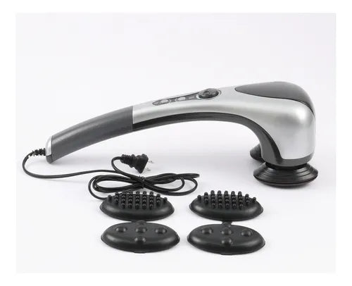 Masajeador Pistola Electrico Espalda Masaje Doble Cabeza