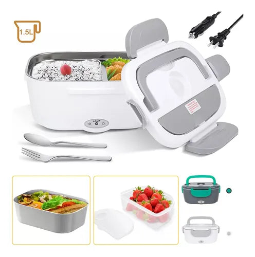 Lonchera eléctrica HYsmart SD001 1.5L color plateado 55W