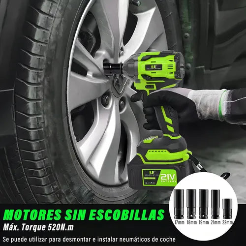 Juego Herramientas Profesionales y Hogar Pistola Eléctrica Atornillador Mecánico para Taller y Uso Doméstico Kilian Ethan KE708