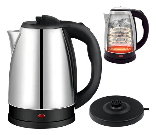 Tetera Eléctrica 2l 1500w 110v Tetera Acero Inoxidable Resistente Cafeteras Electricas