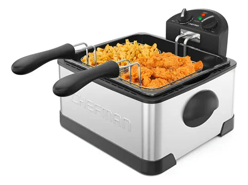 Chefman Freidora De Aceite Doble Cesta Calidad Profesional