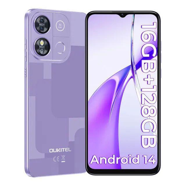 Oukitel C57pro Teléfono Celular Inteligente Dual Sim 16(4+12)+256 Gb 4300mah Loudspeaker 6.52in Hd+ Ip5x/la Moda Es Ligera Smartphone /gps/tomar Fotos