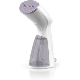 Black & Decker Plancha Vapor HGS012PLA, 1000W, 100ml, Blanco/Morado