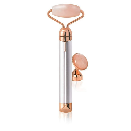 Flawless Contour Rodillo Facial De Cuarzo Rosa Con Vibración