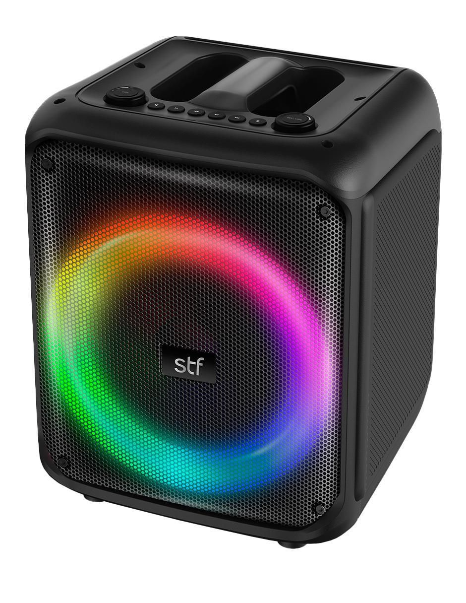 STF Bocina Portátil Power Block 8", Bluetooth, Inalámbrico, 30W RMS, USB-C/3.5mm/6.3mm, Negro
