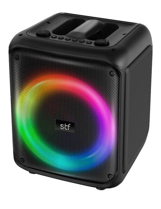 STF Bocina Portátil Power Block 8", Bluetooth, Inalámbrico, 30W RMS, USB-C/3.5mm/6.3mm, Negro