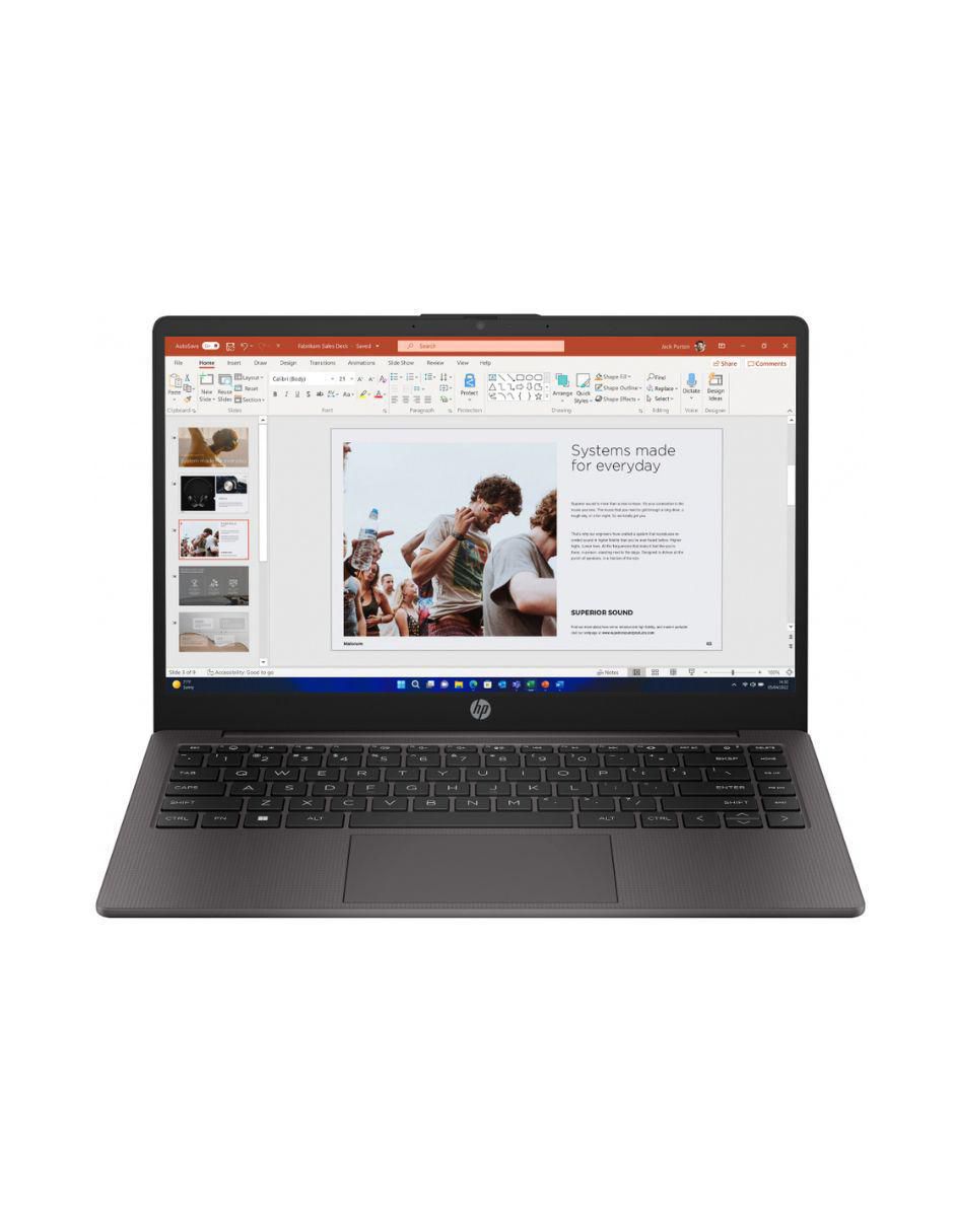 Laptop HP 245 G10, 14" 1366x768 HD, AMD Ryzen 5 7520U, 8GB, 512GB SSD, Windows 11 Home, Español