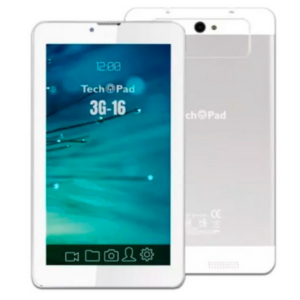 Tablet Techpad 3GR 3G 7" 1024x600, 16GB, 1GB RAM, Android 7, Blanco