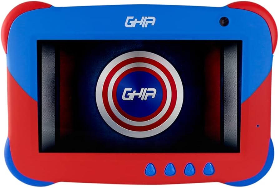 Tablet Ghia para Niños 7 Kids 7", 16GB, Android 11 Go, Rojo/Azul