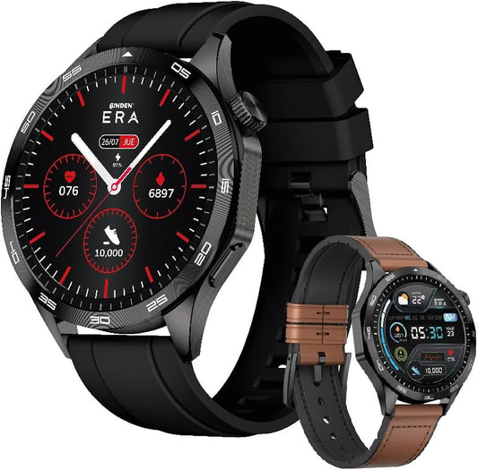 Binden Smartwatch ERA Lux, No Touch, Super AMOLED, Android/iOS, Negro - Resistente al Agua