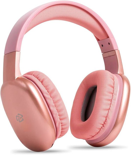 STF Audífonos con Micrófono Aurum, Bluetooth, Alámbrico/Inalámbrico, 3.5mm, Rosa