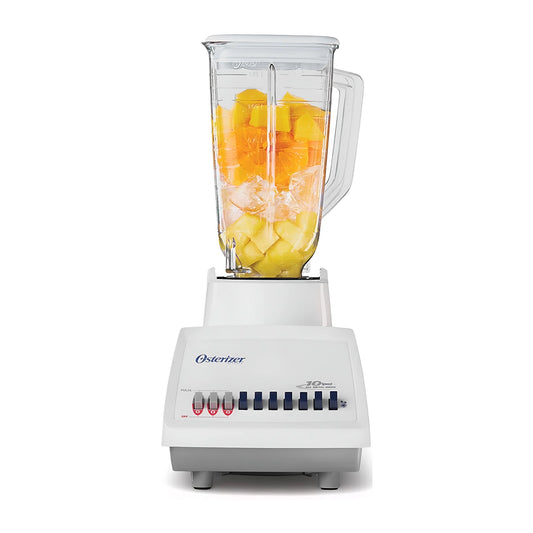 Oster Licuadora BLST4108, 1.2 Litros, 800W, 10 Velocidades, Blanco