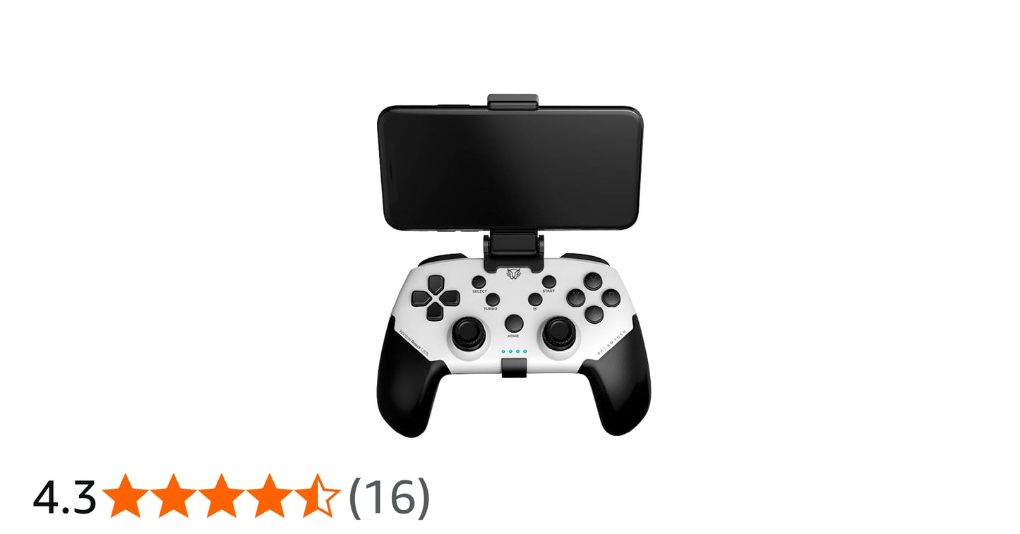 Balam Rush Gamepad Kontrol React G575, Inalámbrico, Bluetooth, Negro/Blanco