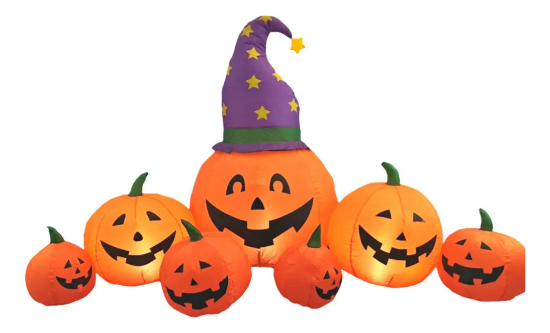 Inflable Muñeco 2.4m Halloween Inflables Calabaza Decoración