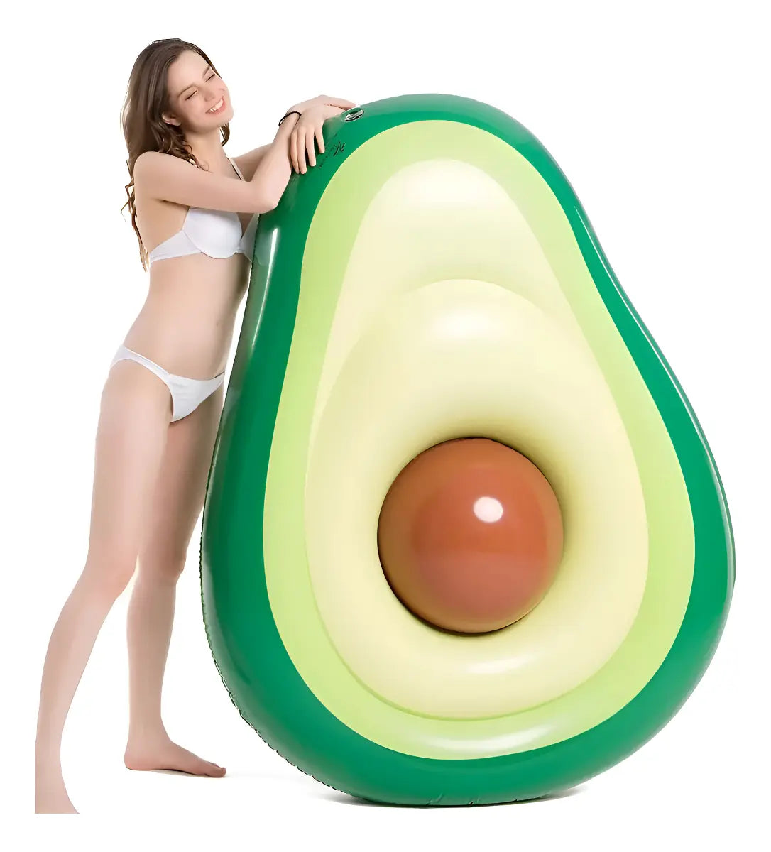 Flotador Inflable Para Piscina De Aguacate Con Bola, Diversi