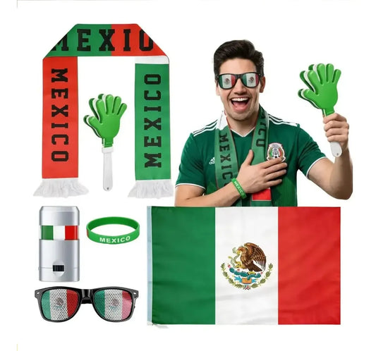 6 paquetes Kit Fiesta México 2026 6 Piezas Patrias Con Orgullo