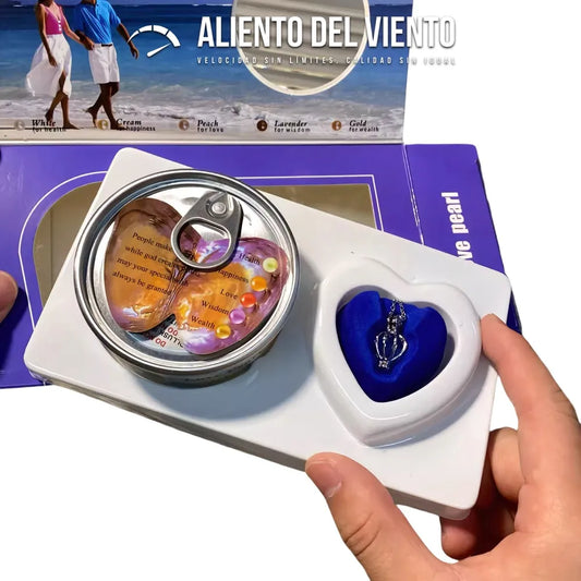 Kit De Perla Cultivada En Ostra Real Dije Y Collar