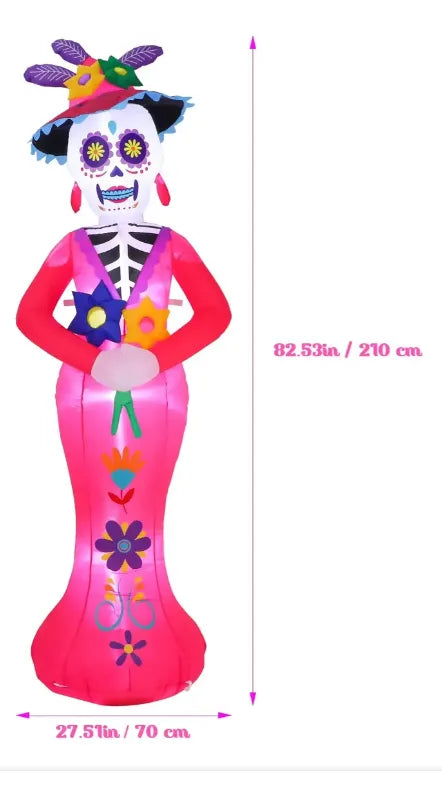 Fiesta Navideña Inflable De Esqueletos Del Día De Los Muerto