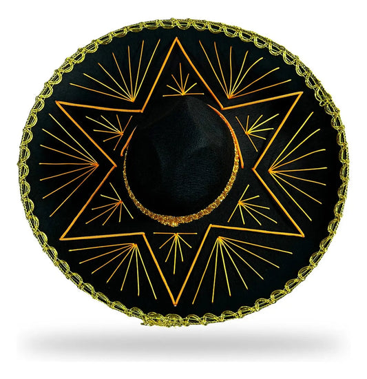 Sombrero Charro Dorado Revolución 15 Septiembre México Fiest Diseño De La Tela Liso Talla Unitalla