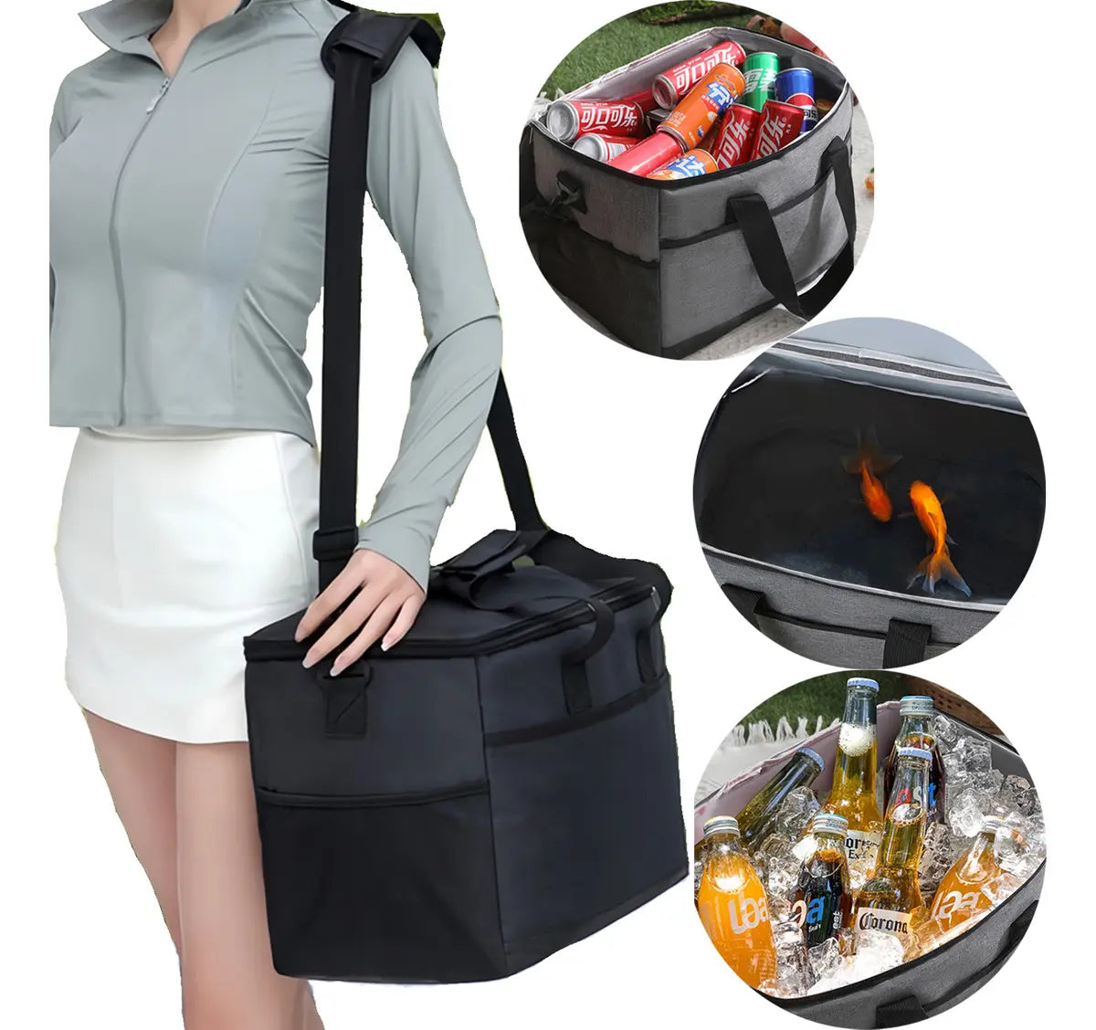 Mochila Hielera Térmica Impermeable Portátil De Camping 25 L