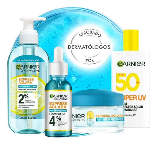 Kit Garnier Ea rutina completa antiacne para piel grasa
