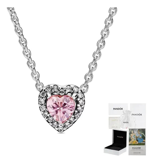 Pandora Moments Corazon Rosa HeartRose Gold Plated Pink Gold PlatedZirconia 14.3 Cm 45 Cm 0.1 Cm Unit 1
