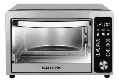 Horno Tostador ¡4 En 1! Con Freidora De Aire 20 Lt | Kalorik Color Gris