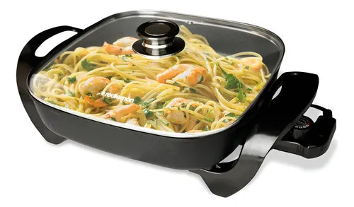 Redlemon Sartén Eléctrico 83446-Bl, Antiadherente, Negro