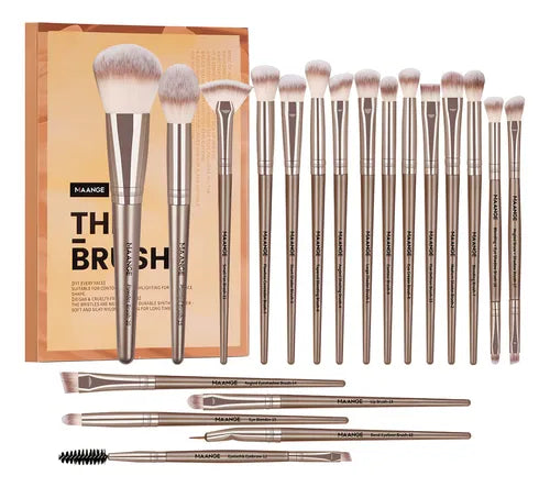 Maange MAG5748 set de 20 brochas dorado