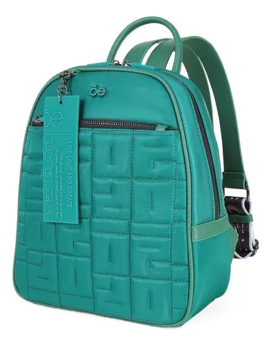 Cloe - Bolso Backpack Mediana Material Reciclado Para Mujer