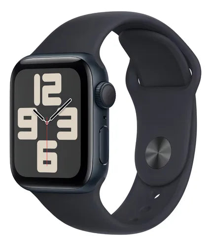Apple Watch SE 2 GPS, Caja de Aluminio Color Medianoche de 40mm, Correa Deportiva S/M Color Medianoche
