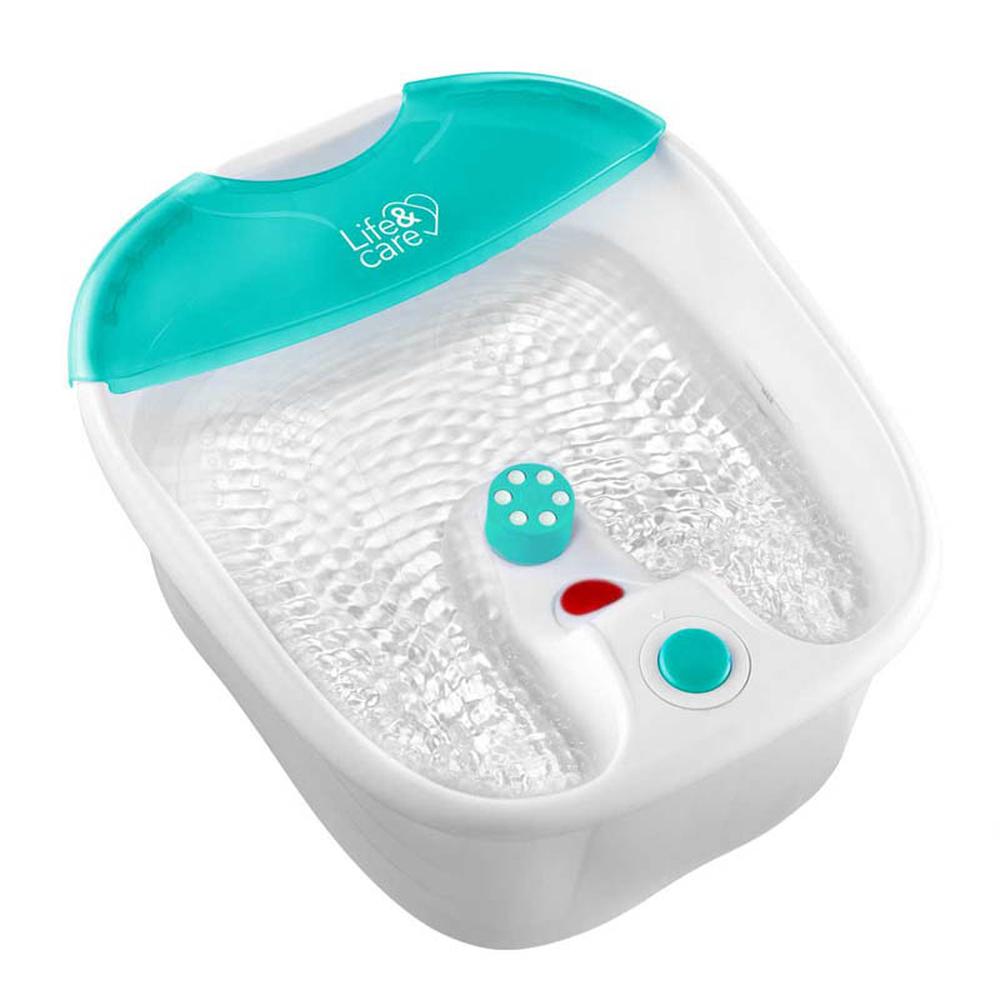 Life&Care Tina de Masaje para Pies FM-506A, Burbujas/Vibración, Blanco