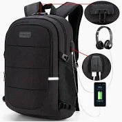 Mochila Antirrobo Mochila Impermeable Para Portátil De 15,6i Color Negro