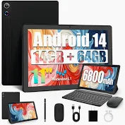 Tablet A7l 11'' 14gb+64gb Tf(max 1tb) Android 14 Con Kit Color Negro