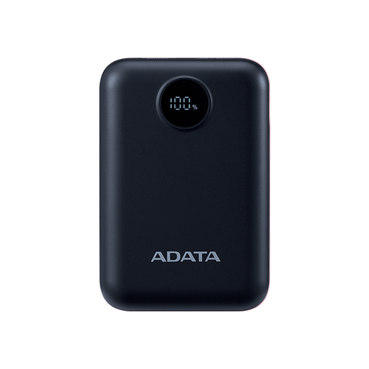 Cargador Portátil Adata Power Bank C10022, 10.000mAh, Negro